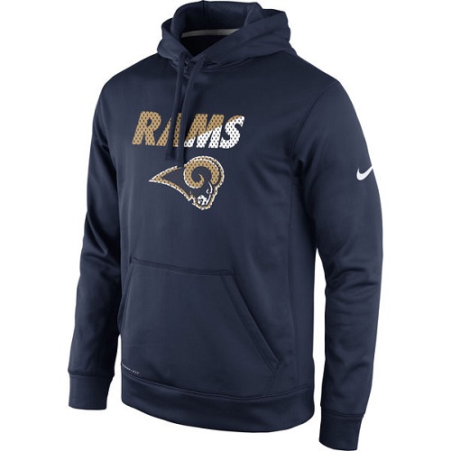 NFL Los Angeles Rams Nike Kick Off Staff Performance Pullover Hoodie - Navy